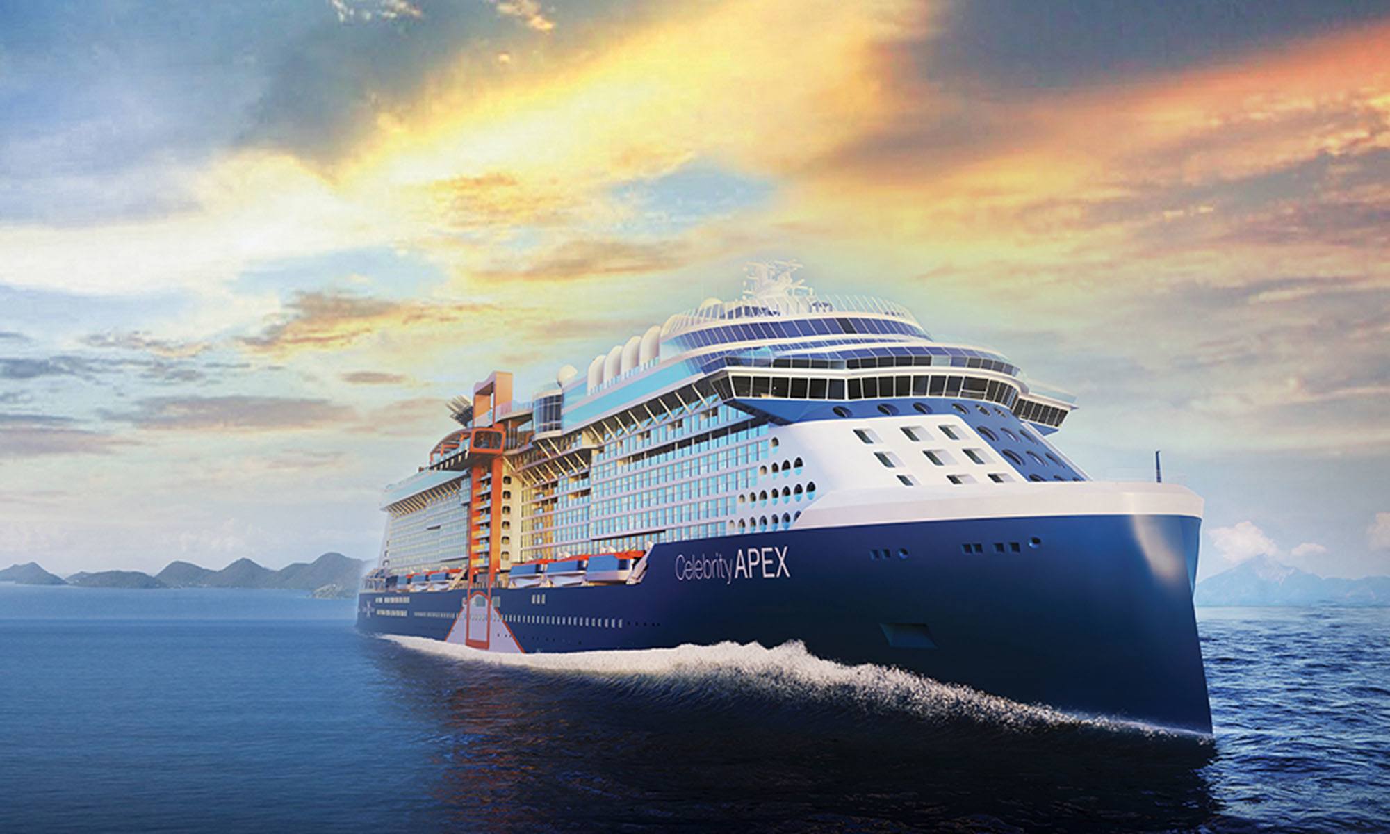  “Celebrity Apex”, da Celebrity Cruises, pronto para navegar  pelos mares do mundo